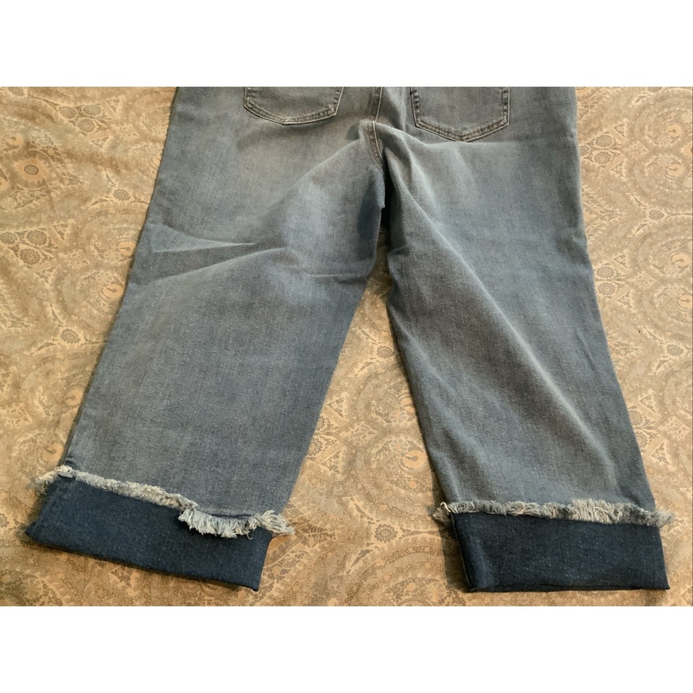 Jessica Simpson Womens High Rise Distressed Straight Leg Jeans Blue 14W 30169460 - Picture 5 of 6